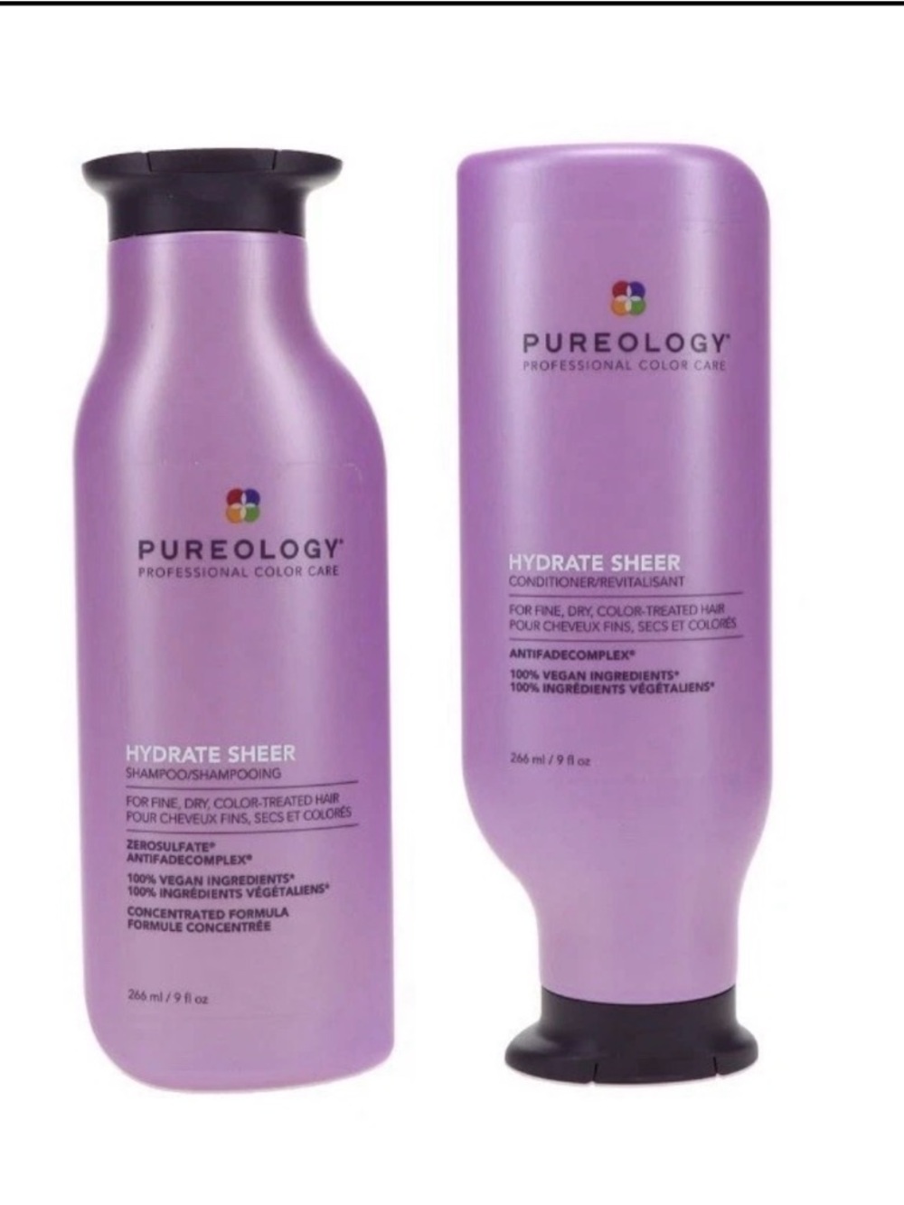 Pureology Hydrate Sheer Shampoo 9 oz and Conditioner 9 oz Combo Pack